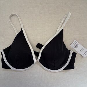 Hollister ribbed plunge bathing suit top